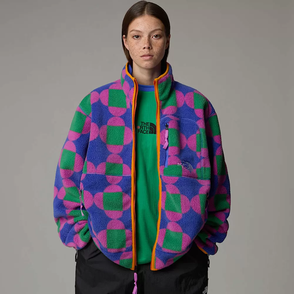 The North Face Fleecetrøjer Og Pullovers | Fleecetrøjer Og Pullovers^Unisex Vendbar TNF X Yinka Ilori Fleecejakke Med Tryk Solar Blue Lets Blossom Together Print