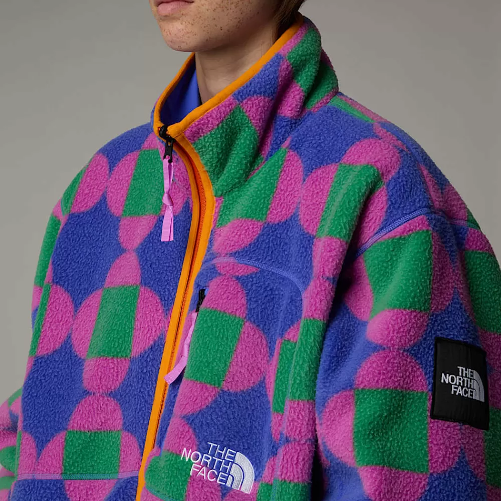 The North Face Fleecetrøjer Og Pullovers | Fleecetrøjer Og Pullovers^Unisex Vendbar TNF X Yinka Ilori Fleecejakke Med Tryk Solar Blue Lets Blossom Together Print