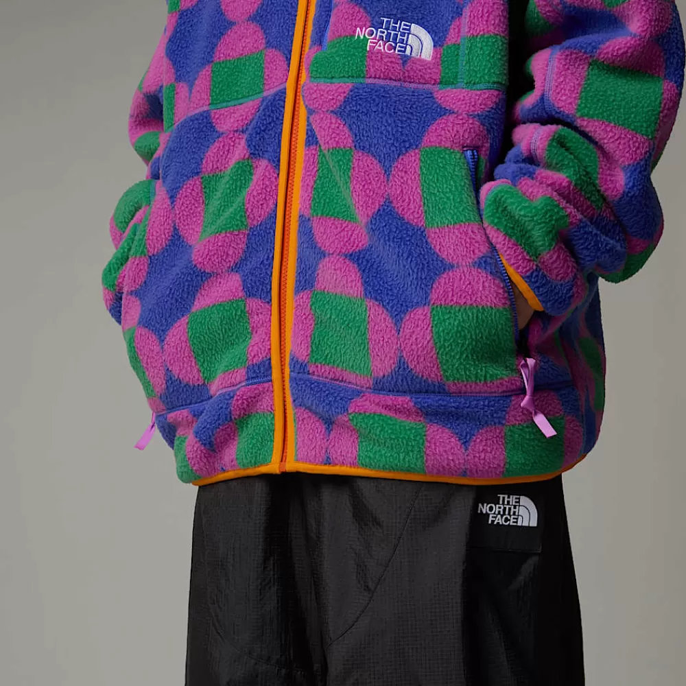 The North Face Fleecetrøjer Og Pullovers | Fleecetrøjer Og Pullovers^Unisex Vendbar TNF X Yinka Ilori Fleecejakke Med Tryk Solar Blue Lets Blossom Together Print
