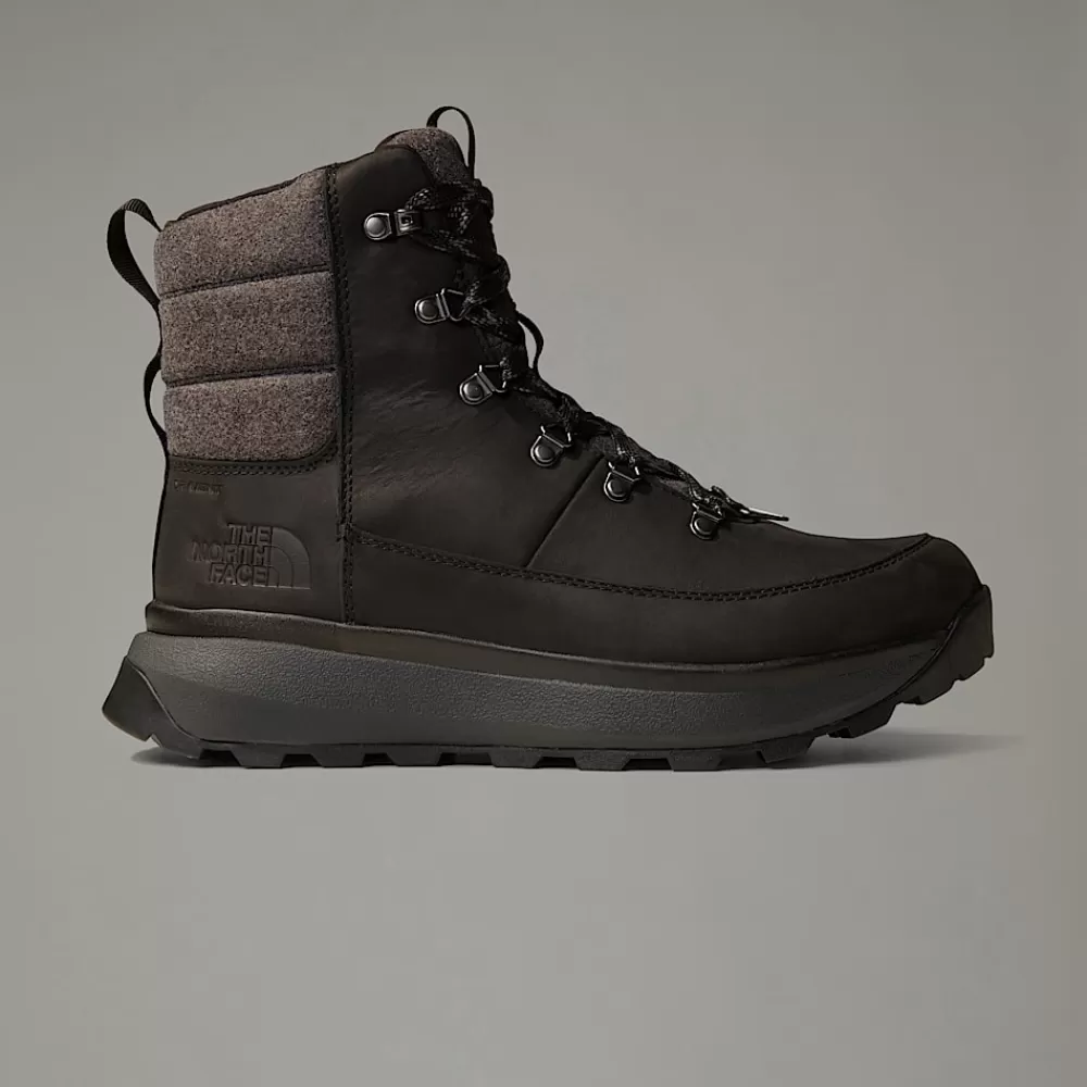 The North Face Livsstilsstøvler Og -Sko | Vintersko^Vandtætte Bergen Leather Snow Boots Til Herrer TNF Black-TNF Black