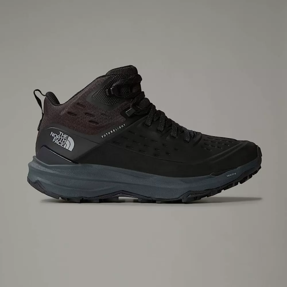 The North Face Hike^VECTIV™ Exploris II Leather Vandrestøvler Til Damer TNF Black-Vanadis Grey