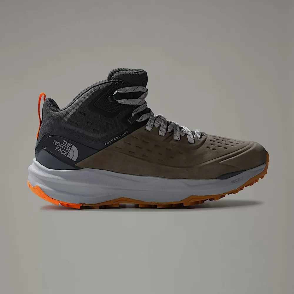 The North Face Hike^VECTIV™ Exploris II Leather Vandrestøvler Til Herrer New Taupe Green-Asphalt Grey