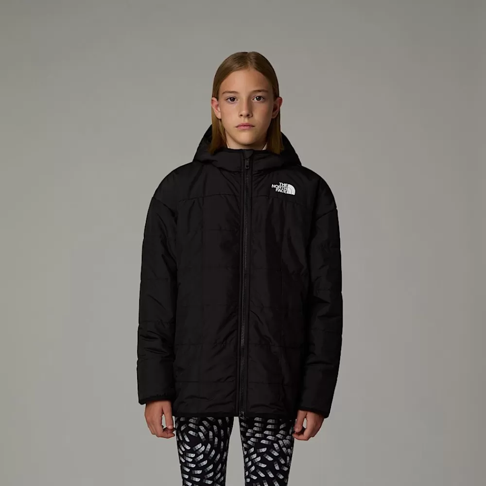 The North Face Jakker^Vendbar Shasta Parka Med Hætte Til Piger TNF Black