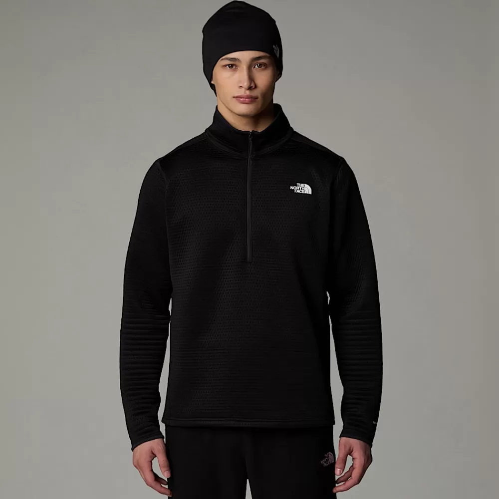 The North Face Active | Fleecetrøjer Og Pullovers^Vertical Thermal Fleece Med Kvart Lynlås Til Herrer TNF Black