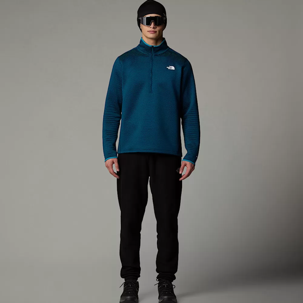 The North Face Active | Fleecetrøjer Og Pullovers^Vertical Thermal Fleece Med Kvart Lynlås Til Herrer Midnight Petrol