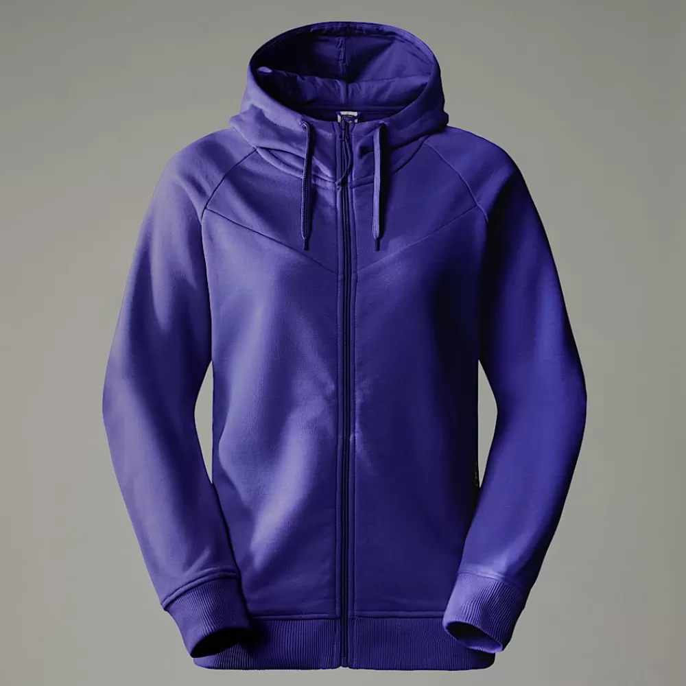 The North Face Hoodies & Sweatshirts^Zuum Fleecehættetrøje Med Gennemgående Lynlås Til Damer Lapis Blue